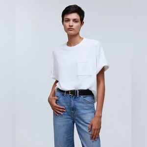 Madewell Garment-DyedOversized Pocket Tee